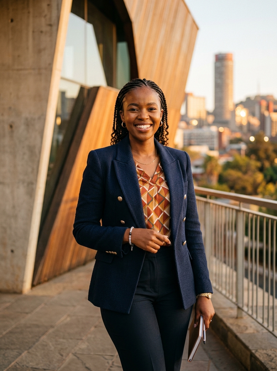 A confident young South African leader and youth ambassador