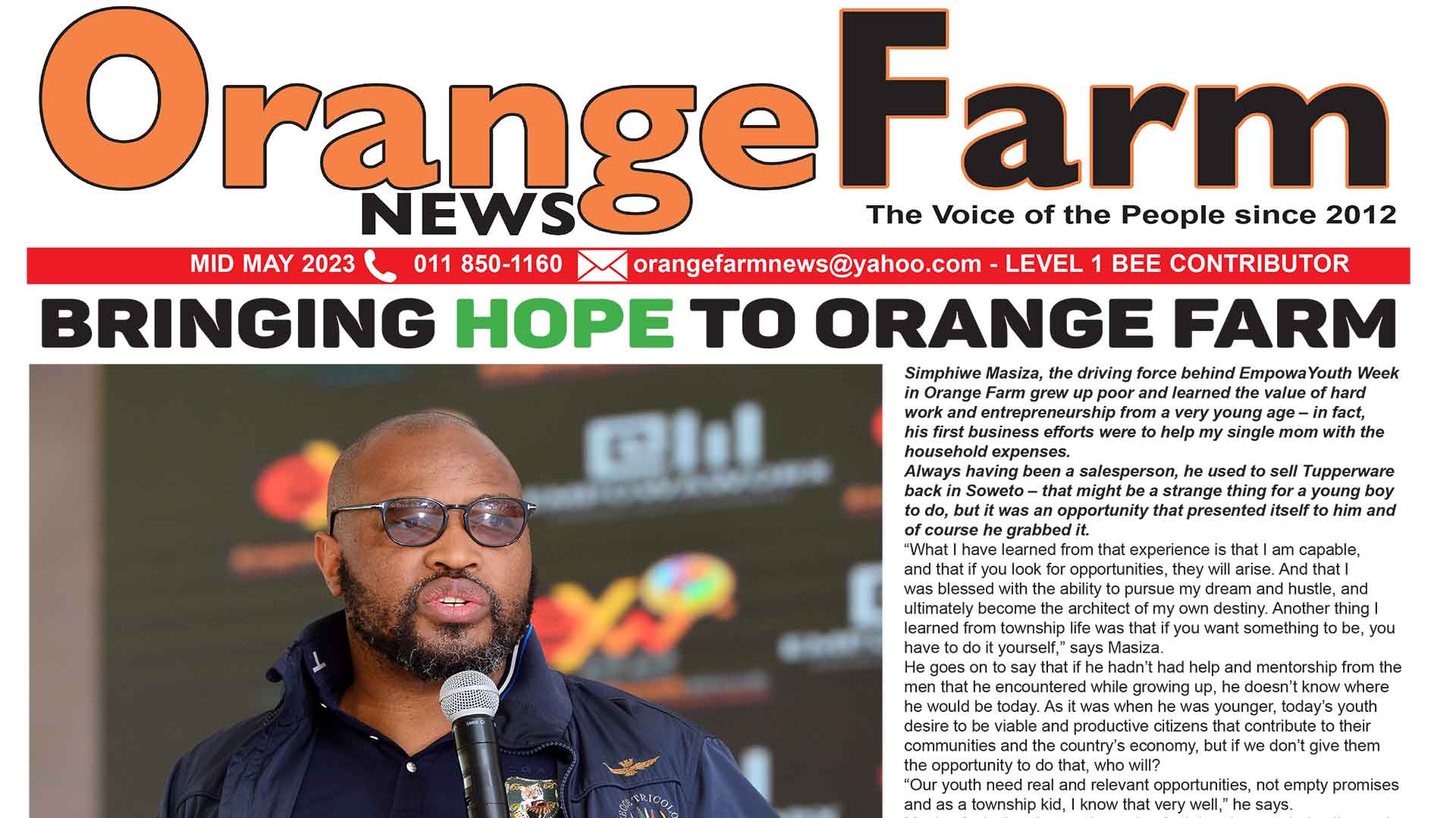 Orange Farm News